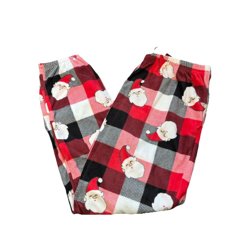 Womens Red Santa Claus Coming Soon Christmas Holiday Pajamas Sleep Set Size M - Picture 11 of 12